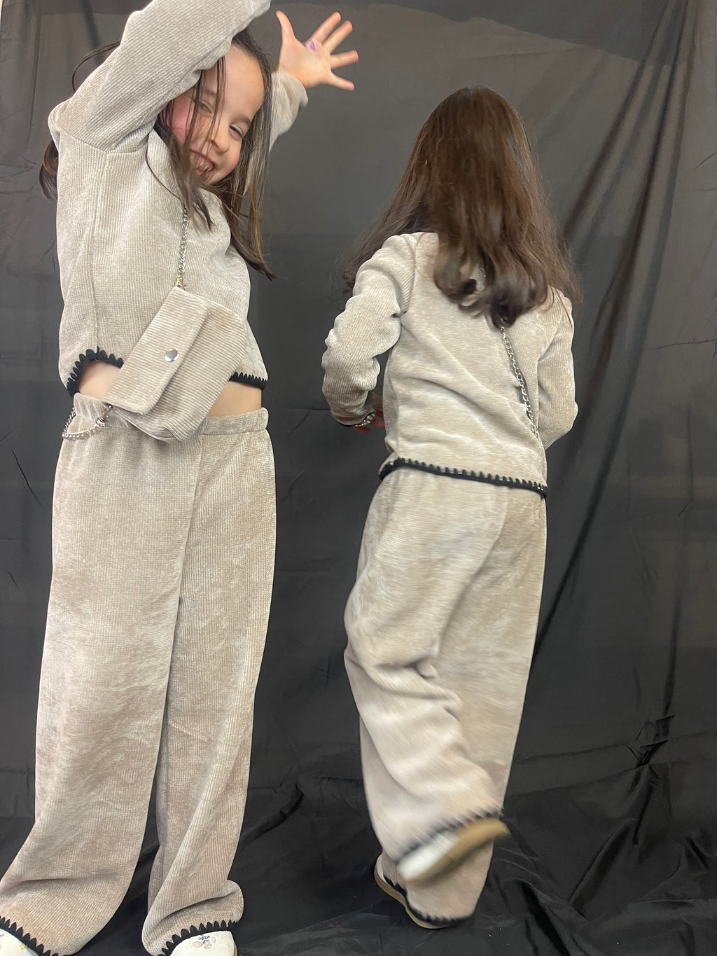 Ensemble 3 pièces beige Voluto élégance